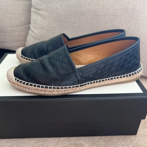 Authentic Gucci Espadrilles Microguccissima Leather with Rubber Sole - Picture 5 of 14